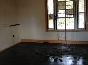 cleaned exhibition space