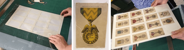 Rehoused silk cigarette cards - protected storage and display solutions.