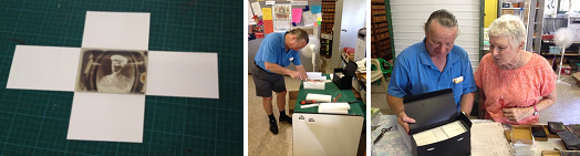 Rehousing the glass negatives - acid free card pockets and foam-lined archival boxes.