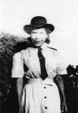 Mary Geary in her Land Army uniform, c. 1943. Ruth James & Geary family collection