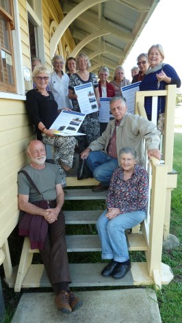 Volunteers from The Rathdowney Museum, Museum of Australian Military Intelligence, Templin Museum, Beaudesert Historical Society, Tamborine Mountain Historical Village with their finished interpretative panel exercise.