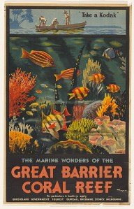 The Marine Wonders of the Great Barrier Reef, Tourism Poster, Percy Trompf, 1933. National Library of Australia.
