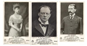 These three cards are from the second series of "authorised postcards" by Joseph Clarkson. Again, like the first series, they are thought to have been twelve in number and Belgian and British relief funds benefited from sixty per cent of the gross sale of them.  See https://www.worldwar1postcards.com/fund-raising.php